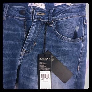 RETRO PENCIL STRAIGHT JEANS SLIM FIT